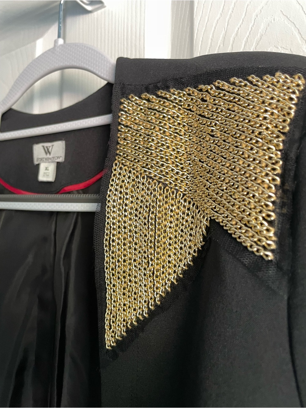 Worthington Gold Embellished Blazer, Size XL - Picture 3 of 8
